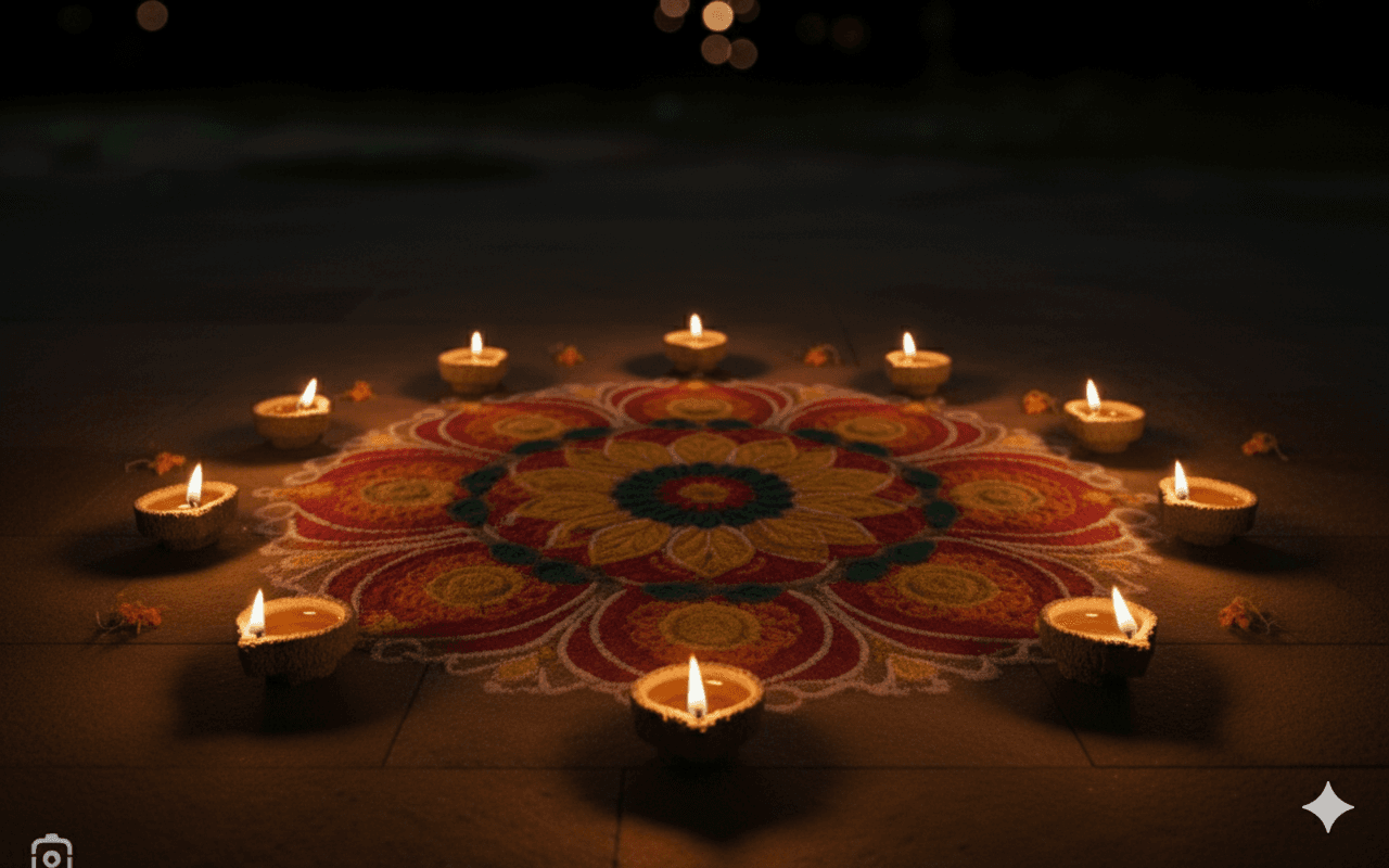 A close-up of a Panchagavya lamp, highlighting its earthy texture.